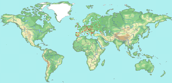 Mapa světové sítě biosférických rezervací